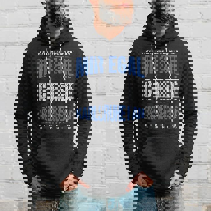 Mir Egal Ich Bleibe Karlsruhe Fan Football Fan Club Hoodie Geschenke für Ihn