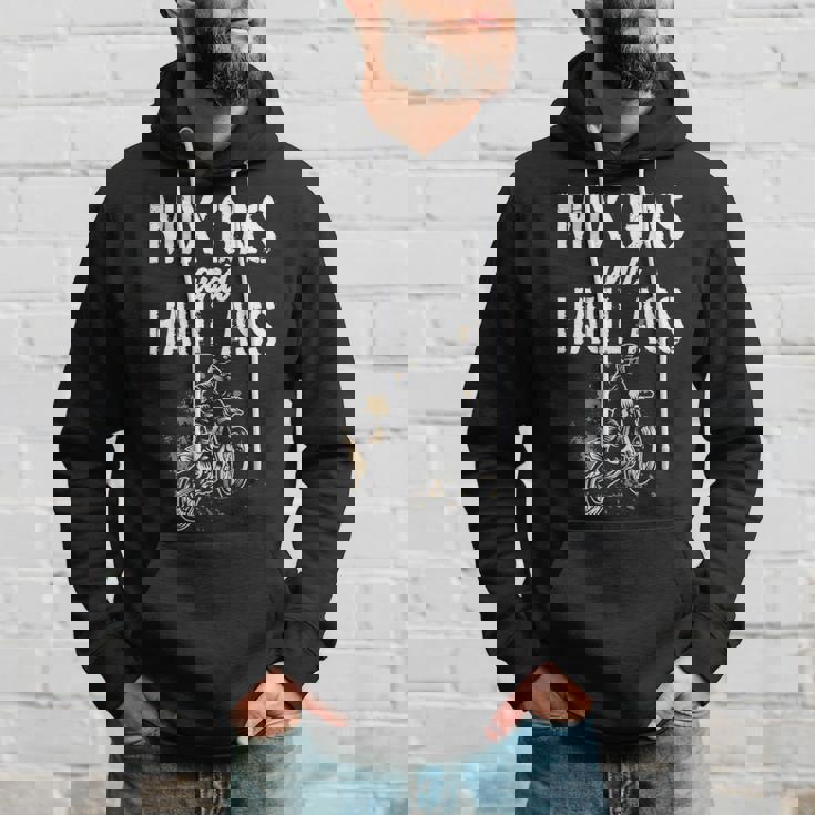 Mix Gas And Haul Ass Mixing Gas Hauling Ass Motocross Hoodie Gifts for Him