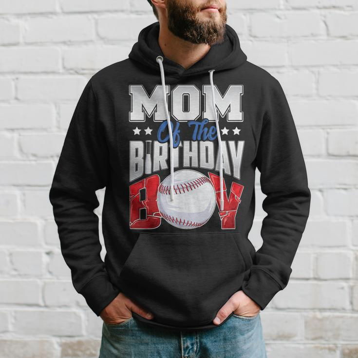 Mom Baseball Birthday Boy Family Baller B-Day Party Hoodie Gifts for Him