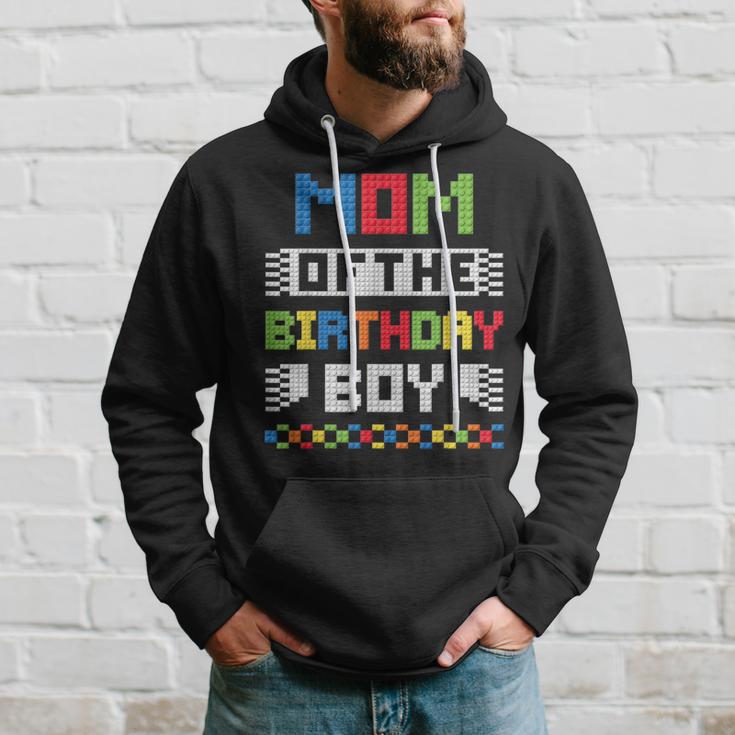 Mom Of The Birthday Boys Building Bricks Master Builder Hoodie Gifts for Him