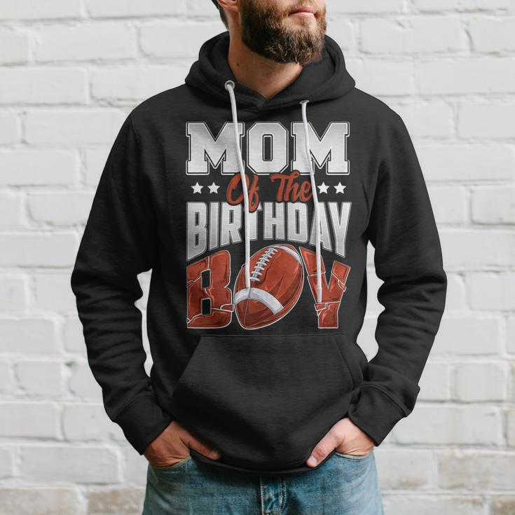 Mom Football Birthday Boy Family Baller B-Day Party Hoodie Gifts for Him