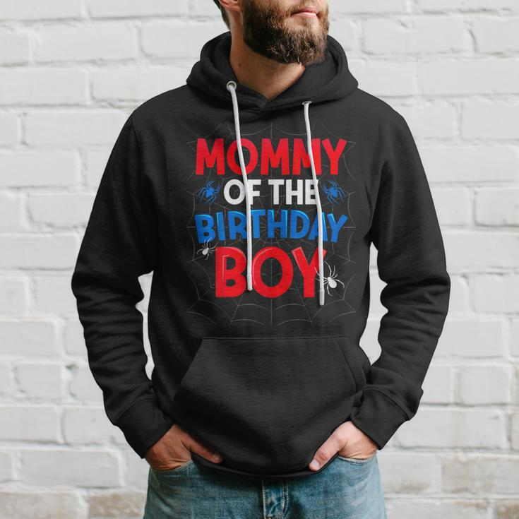 Mommy Of The Birthday Boy Costume Birthday Party Spider Web Hoodie Gifts for Him