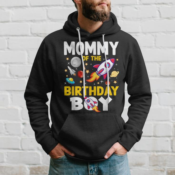 Mommy Of The Birthday Boy Space Bday Party Celebration Hoodie Gifts for Him