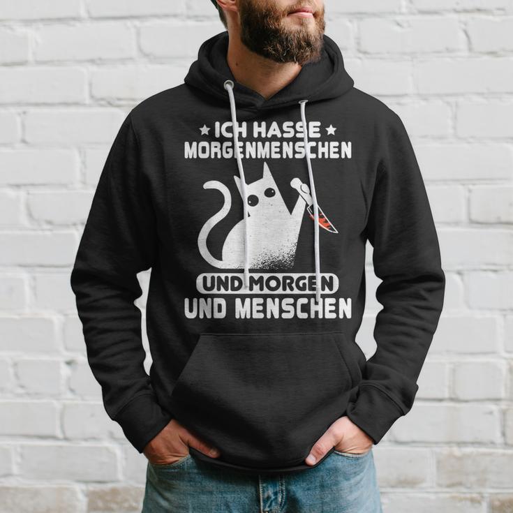 Morgenmuffel Morgen Und Menschen Ich Hasse Morgenschen Hoodie Geschenke für Ihn