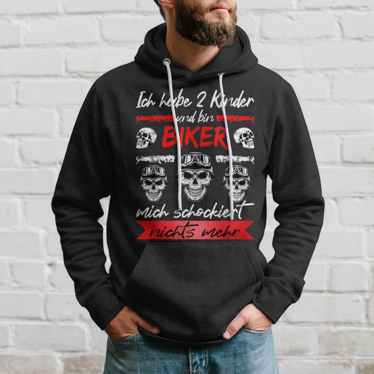 Motorcycle Rider Ich Habe 2 Kinder And Bin Biker Motorcycle Hoodie Geschenke für Ihn