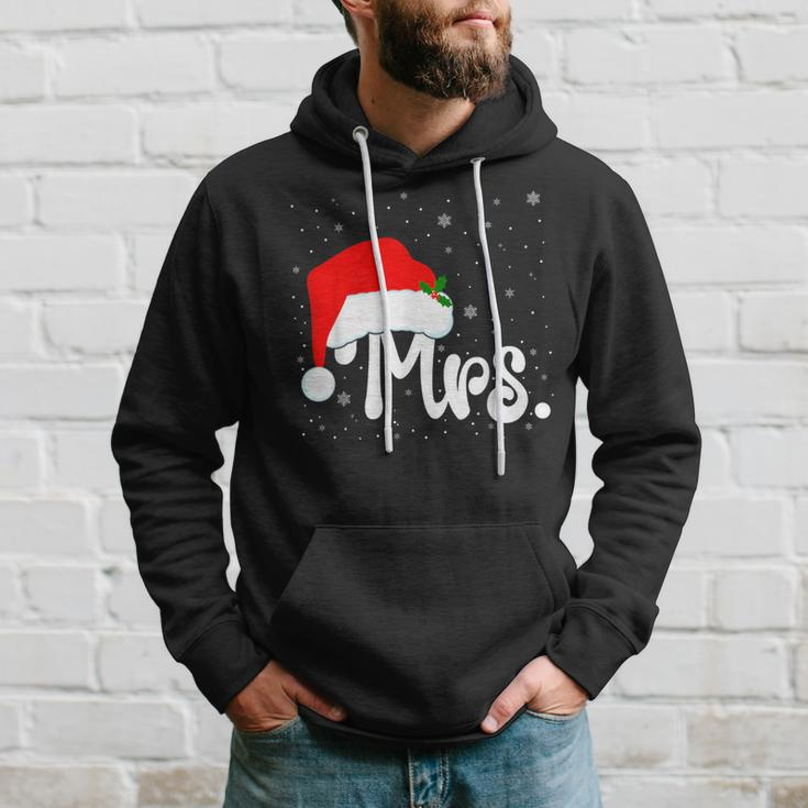 Mr And Mrs Claus Couples Matching Christmas Pajamas Santa Hoodie Gifts for Him
