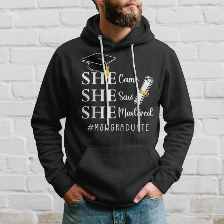 Msw Master’S Degree Master Of Social Work Graduation Hoodie Gifts for Him