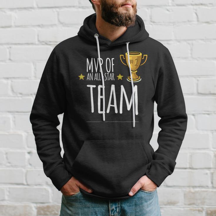 Mvp Of An All-Star Team With Trophy And Stars Graphic Hoodie Gifts for Him