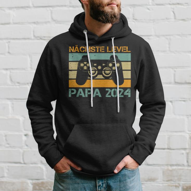 Nächstes Level Ich Werde Papa 2024 Ankündigung Gamer Kapuzenpullover Geschenke für Ihn