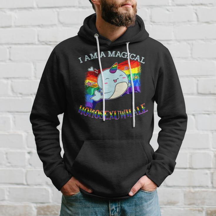Narwhal Magical Homosexuwhale Ally Gay Pride Month Lgbt Hoodie Gifts for Him
