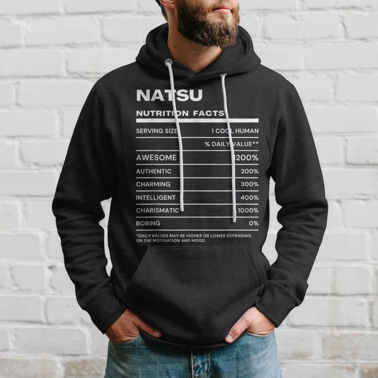 Natsu Nutrition Facts Name Hoodie Gifts for Him
