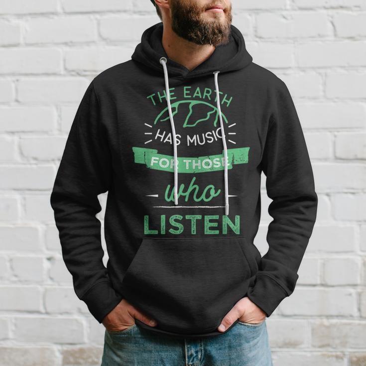 Nature Theme Earth Quote Earth Music Vintage Novelty Hoodie Gifts for Him