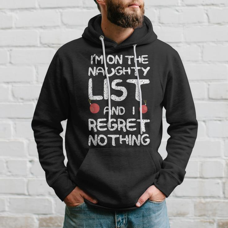 Naughty List No Regrets Hoodie Gifts for Him