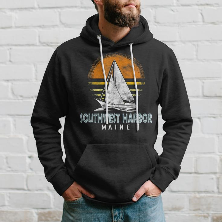 Nautical Boat Southwest Harbor Maine Yacht Club Hoodie Gifts for Him