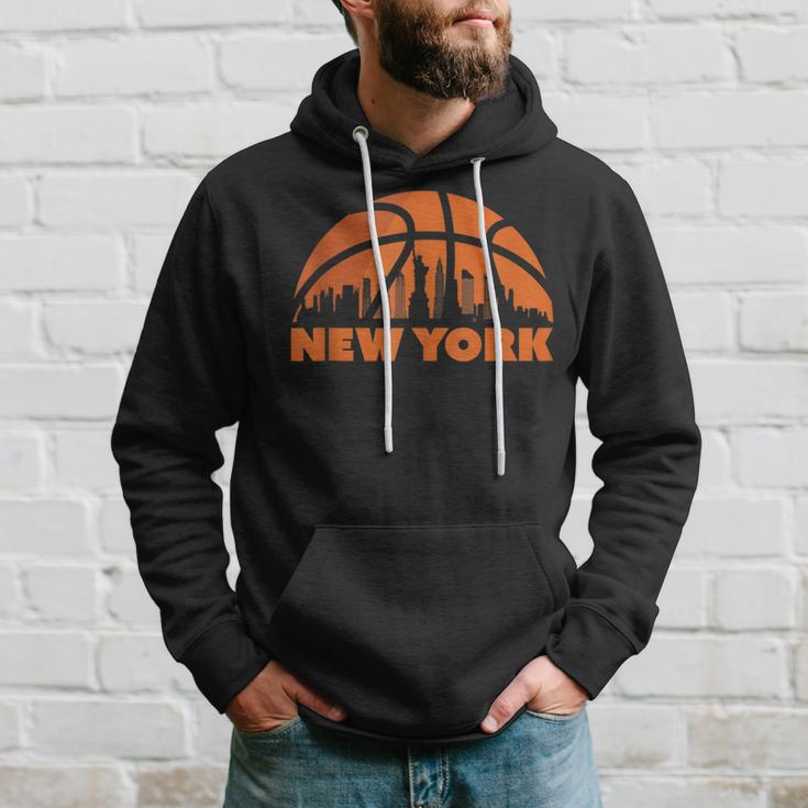 New York City Skyline New York Basketball Fan Jersey Hoodie Gifts for Him