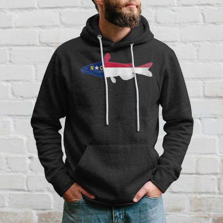 North Carolina State Flag Catfish Fishing Hoodie Gifts for Him