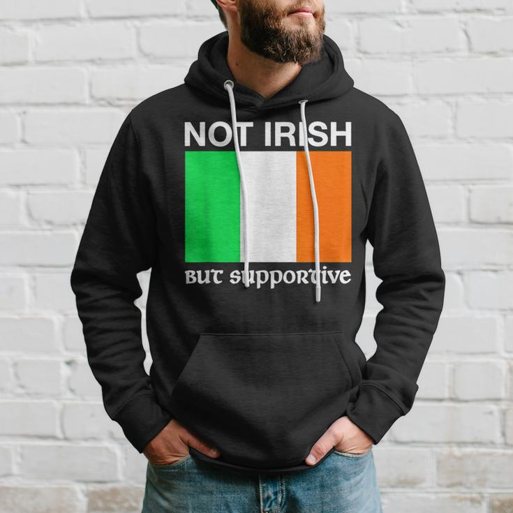 Not Irish But Supportive Ireland Flag Hoodie Gifts for Him