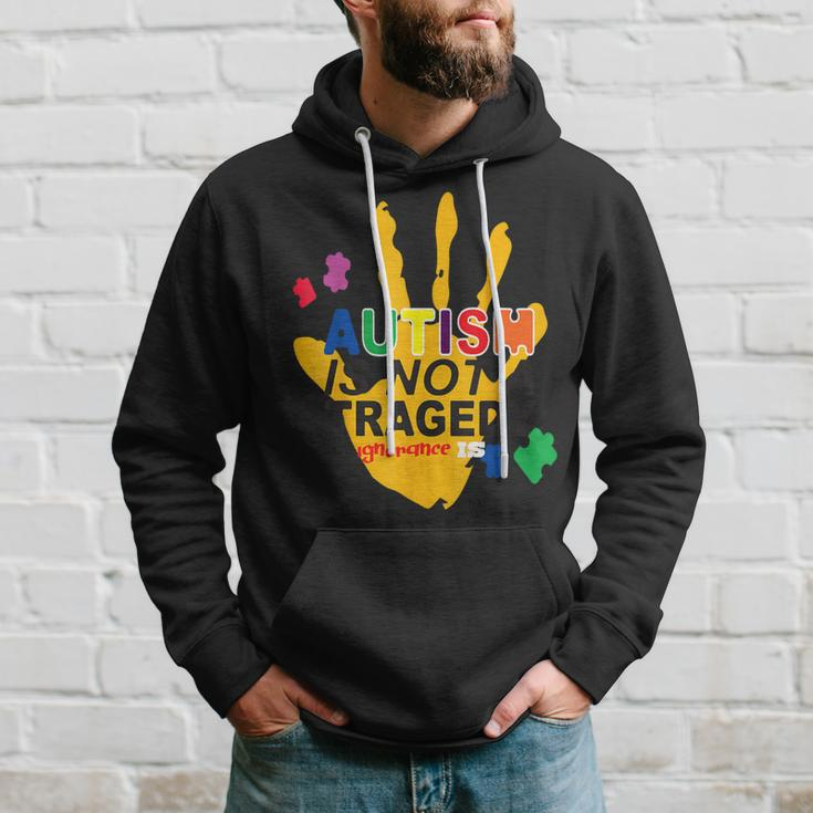 Not A Tragedy Saying Inspirational Autism Awareness Hoodie Gifts for Him