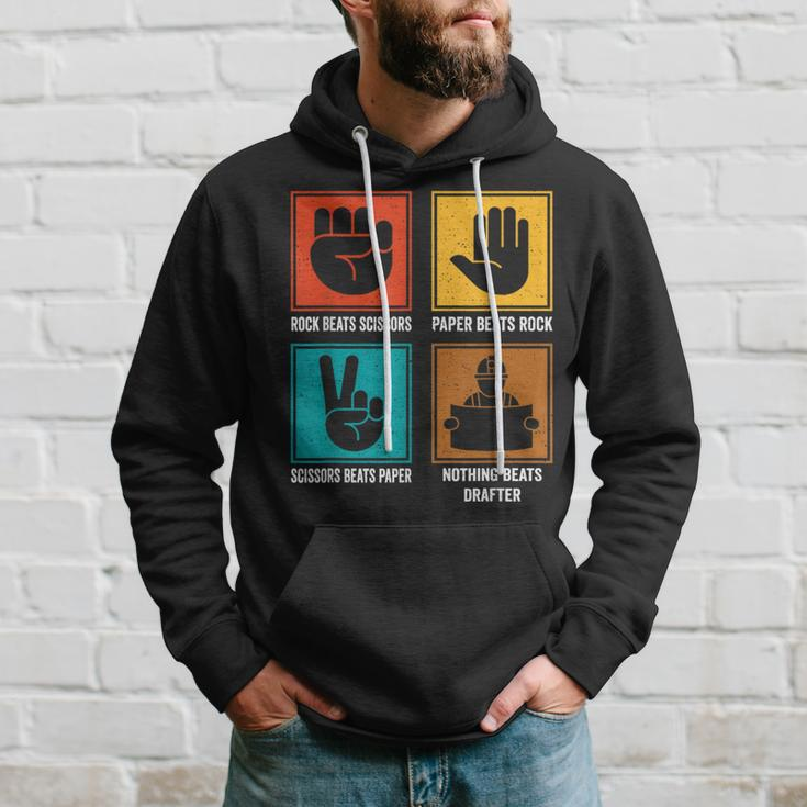 Nothing Beats Drafter Cool Author Writer Draftsman Hoodie Gifts for Him