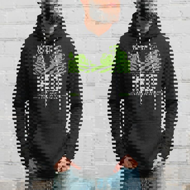 Nur Ein Held Fährt Aufs Feld Tractor Tractor Hoodie Geschenke für Ihn