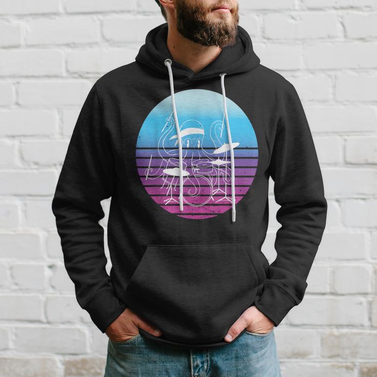 Octopus Drums Octopus Playing Drums Drummer Music Love Hoodie Gifts for Him