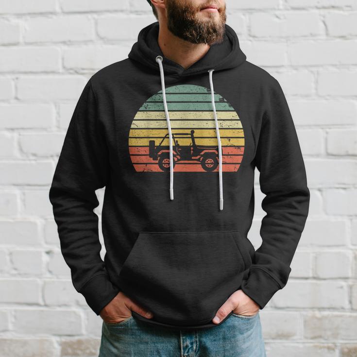 Off Road Vintage Retro Sunset Off Road 4X4 Hoodie Gifts for Him