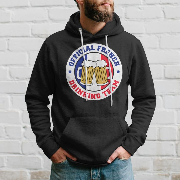 Official French Drinking Team Flag Of France Beer Hoodie Gifts for Him