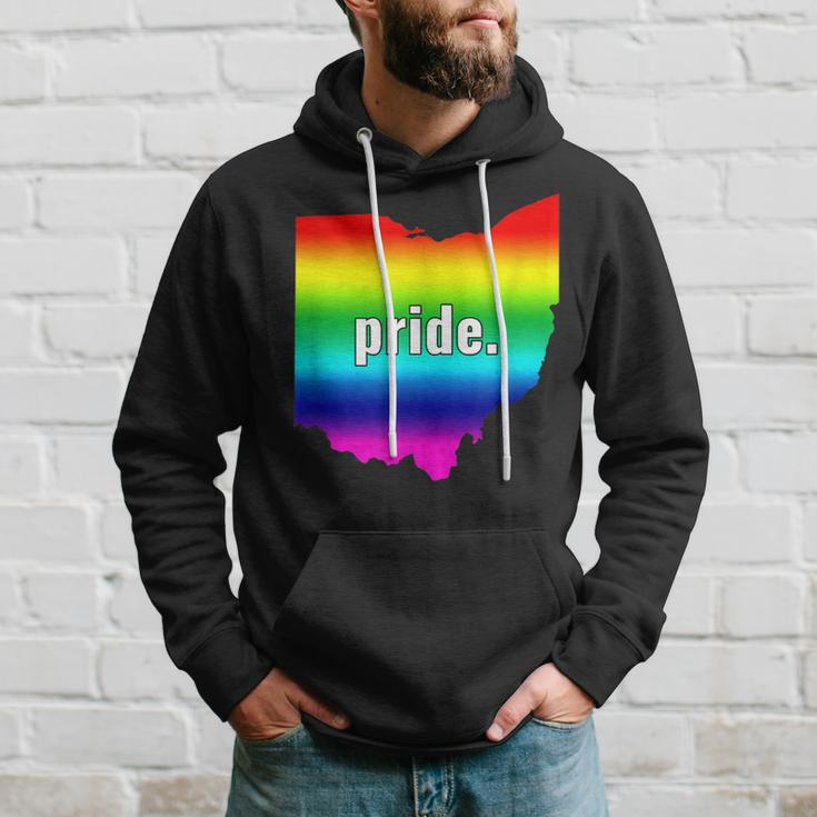 The Official Gay Pride Ohio Rainbow Hoodie Gifts for Him