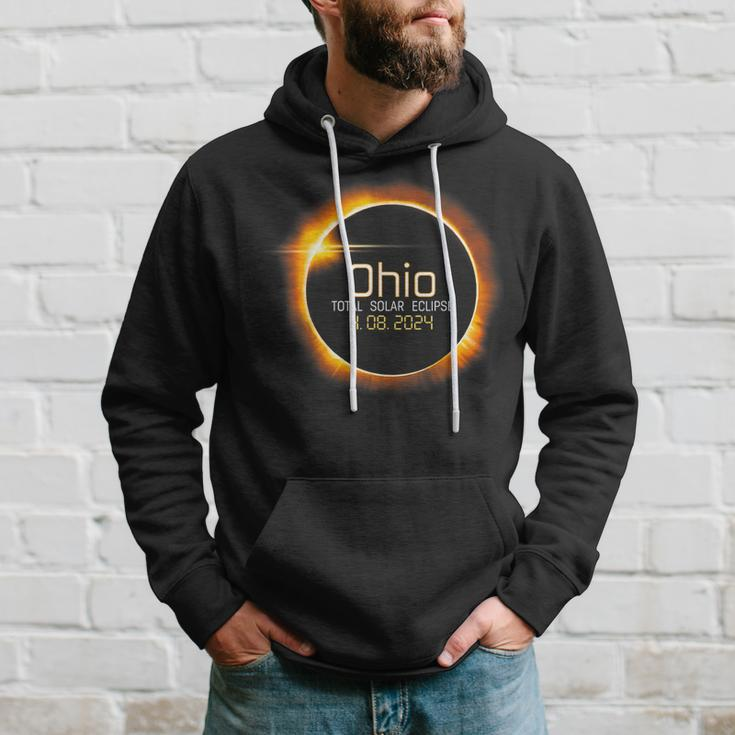 Ohio Solar Eclipse 2024 America Totality Hoodie Gifts for Him