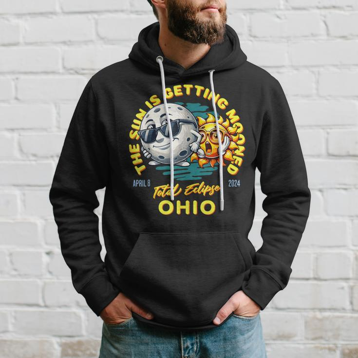 Ohio Solar Eclipse Apr 8 2024 Sun Is Getting Mooned Hoodie Gifts for Him