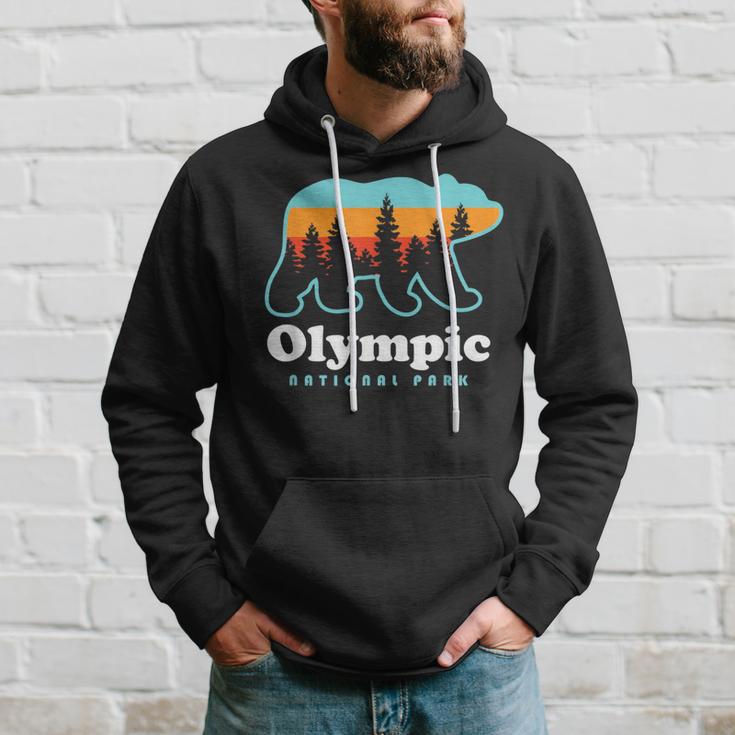 Olympic National Park Bear Olympic National Park Hoodie Gifts for Him