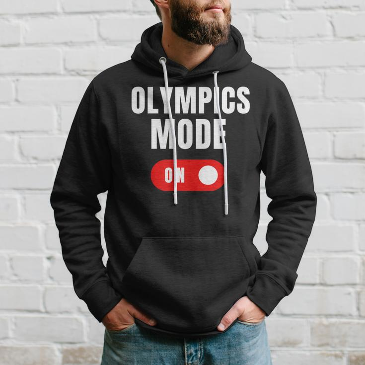 Olympics Mode On Sports Athlete Coach Gymnast Track Skating Hoodie Gifts for Him