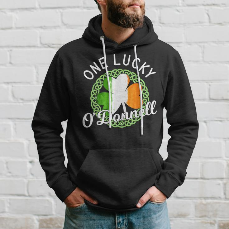 One Lucky O'donnell Irish Family Name Hoodie Gifts for Him