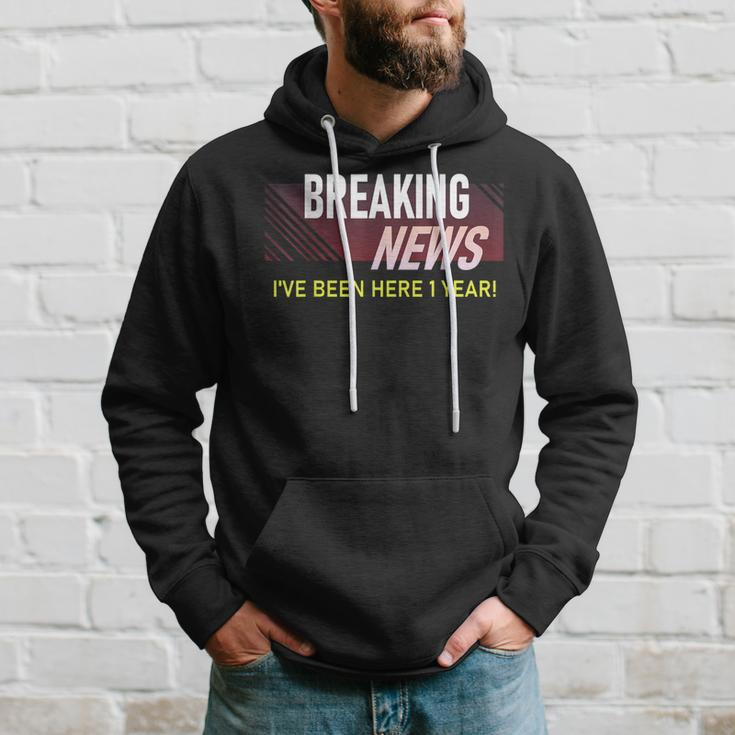 One Year 1St Work Anniversary First Employee Appreciation Hoodie Gifts for Him