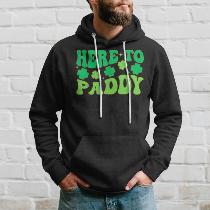 Here To Paddy Lucky Family St Patrick's Party Drinking Hoodie Gifts for Him