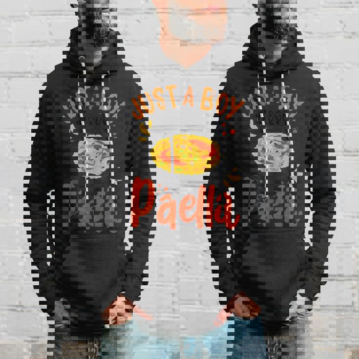 Paella Just A Boy Who Loves Paella Cocina Española Chicos Sudadera Regalos para él
