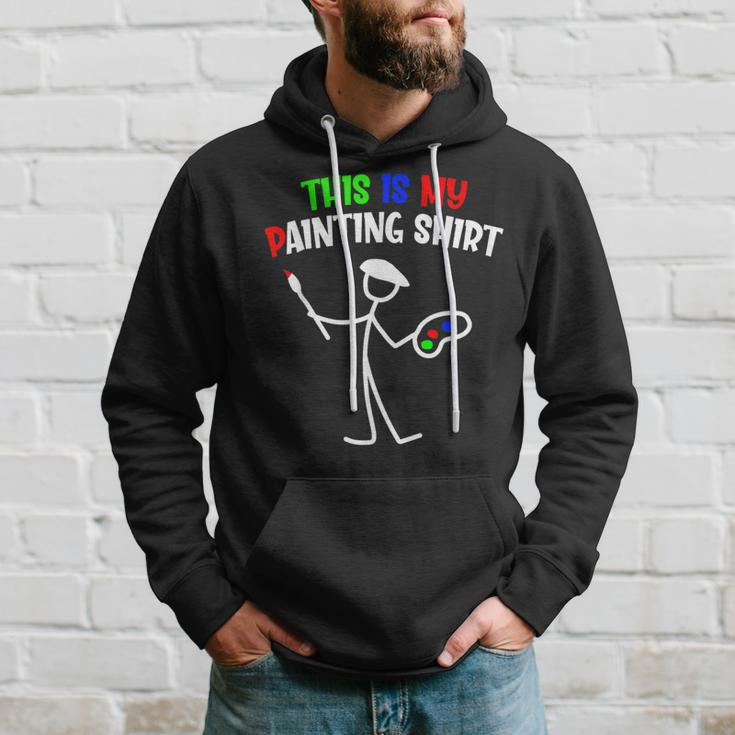 This Is My Painting Painters Stickman Painter Hoodie Gifts for Him