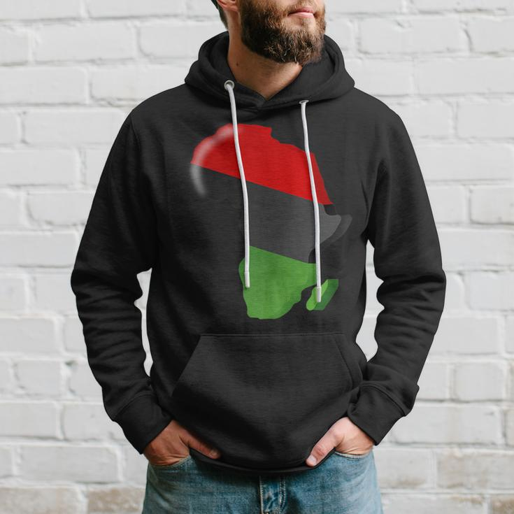 Pan African Unia Flag Map Continent Hoodie Gifts for Him