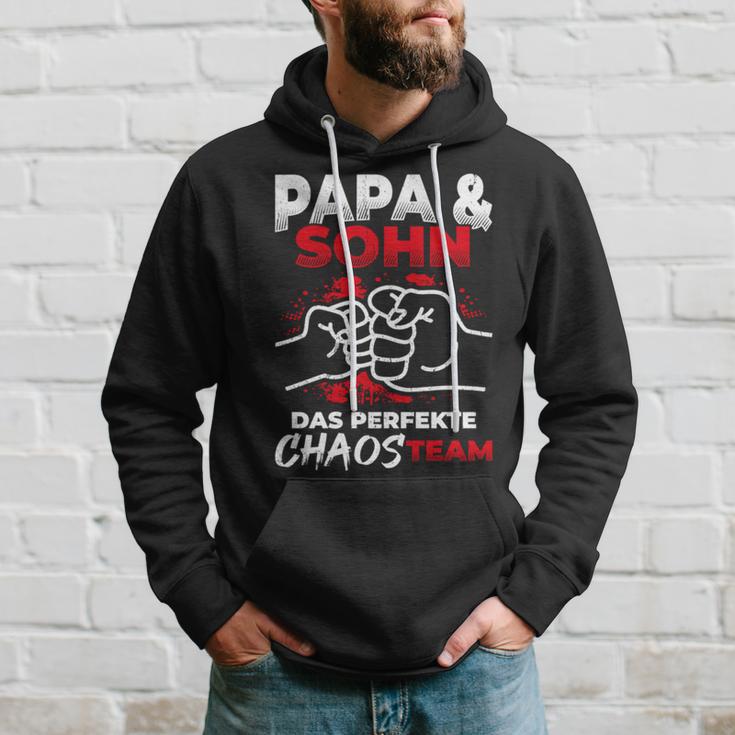 Papa & Sohn Das Perfekte Chaos Team Father's Day Bester Papa Kapuzenpullover Geschenke für Ihn