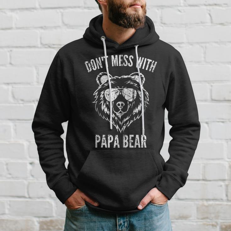 Papa Bear Don't Mess With Papa Bear Lustigeratertag Kapuzenjacke Kapuzenpullover Geschenke für Ihn