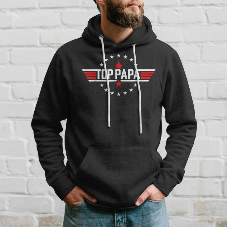 Papa Est 2024 Promoted To Grandpa Father's Day 2024 New Papa Hoodie Gifts for Him