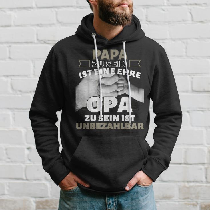 'Papa Zu Sein Ist Eine Ehr Opa Zu Sein Unbeahlbar' Kapuzenpullover Geschenke für Ihn