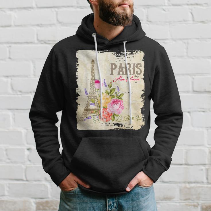 Paris Mon Amour Eiffel Tower Love Paris French Souvenir Hoodie Gifts for Him