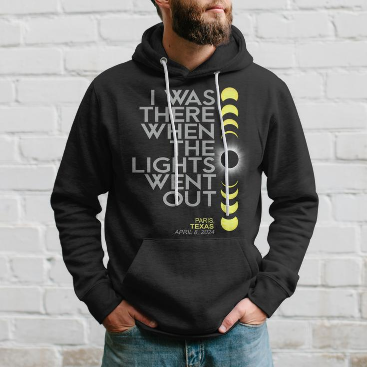 Paris Texas Total Solar Eclipse 2024 Hoodie Gifts for Him