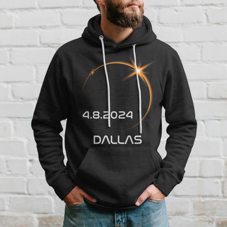 Path Of Totality America Total Solar Eclipse 2024 Dallas Hoodie Gifts for Him