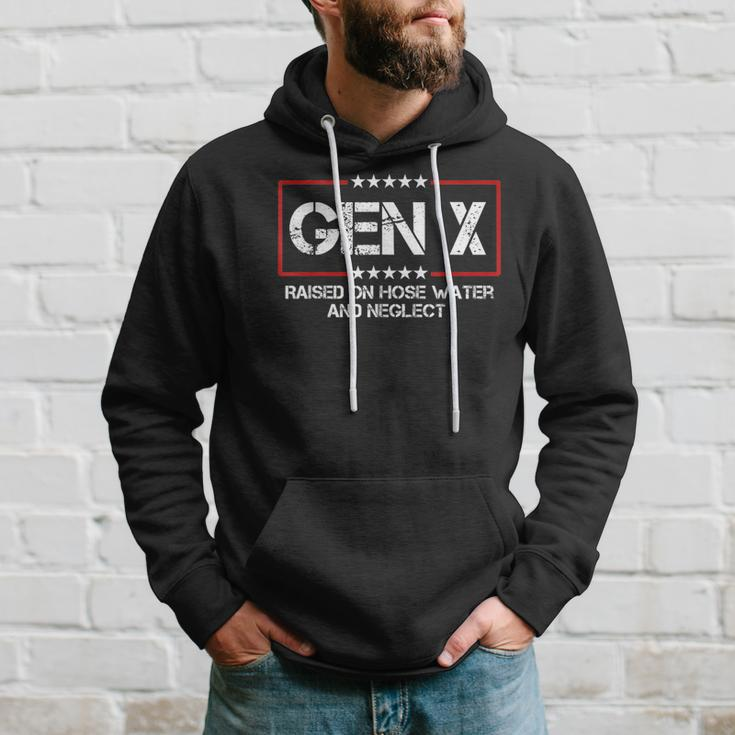 Patriotic Gen X Raised On Hose Water & Neglect Vintage Hoodie Gifts for Him