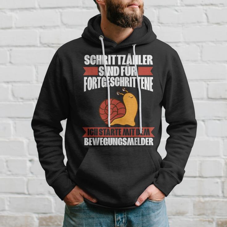 Pedometer Sind Für Fortgeschritten Humour Slogan Black Hoodie Geschenke für Ihn