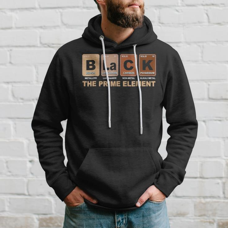 Periodic Table Black The Prime Element Black History Month Hoodie Gifts for Him
