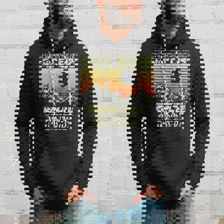 Perryville Arkansas Total Solar Eclipse 2024 Hoodie Gifts for Him