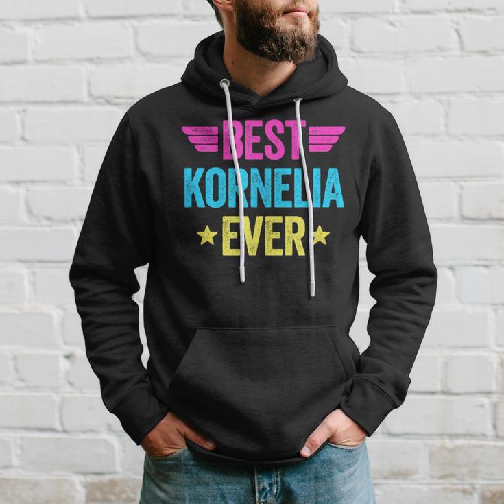 Personalisiertes Hoodie Beste Kornelia Ever, Buntes Design Geschenke für Ihn